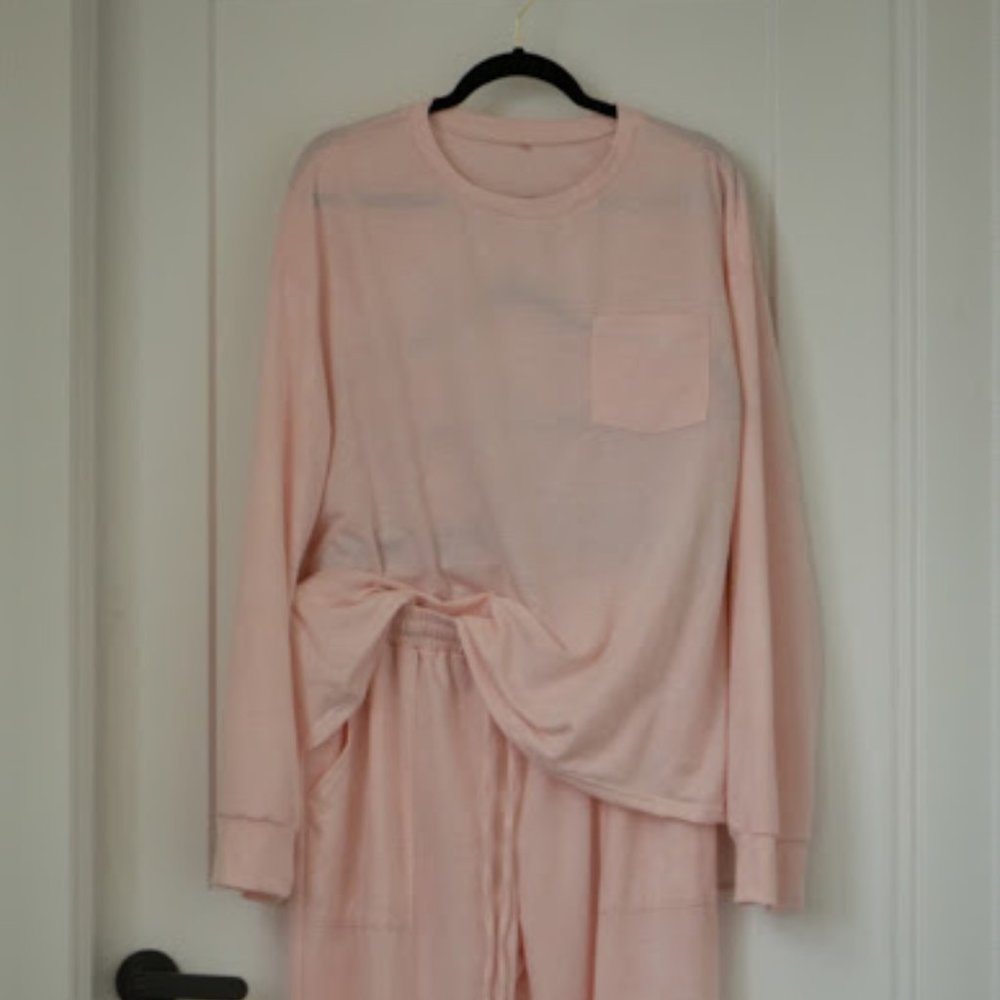 Custom Dyed Pink Sweatsuit